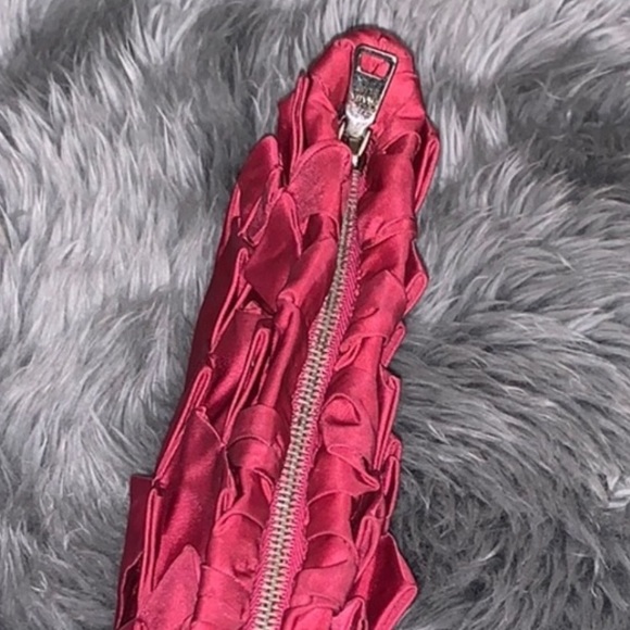 Prada Tessuto Origami Pleated Nylon Clutch - Pink - Picture 2 of 7